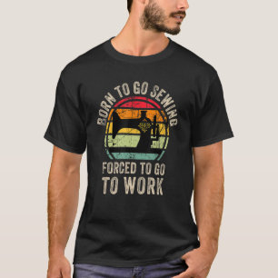 Camiseta Hombres de costura de costura de costura de la máq