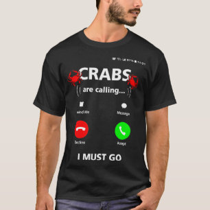 Camiseta Hombres de Crabbing Gracioso Crab Azul Lover Maryl