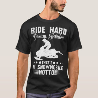 Camiseta Hombres de deportes de invierno duros en moto de n