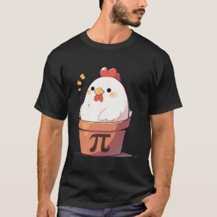 Camiseta Hombres de Día de Papel Pollo Niños Math Math Gif