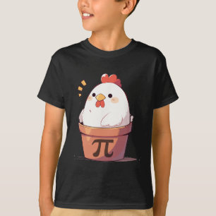 Camiseta Hombres de Día de Papel Pollo Niños Math Math Gif