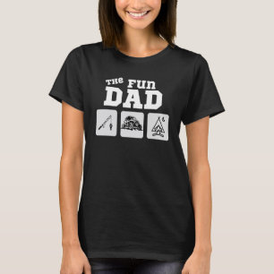 Camiseta Hombres De Diversión Papá Pescando Camping SXS Cam