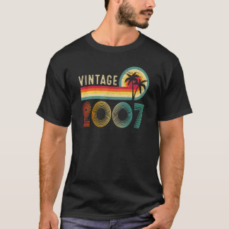 Camiseta Hombres de edad de 15 años Vintage 2007 Retro 15th