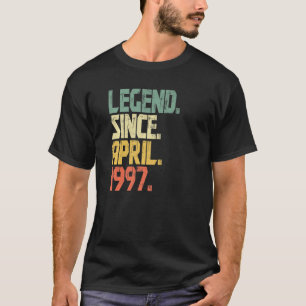 Camiseta Hombres de edad de 25 años legan desde el 1 de abr