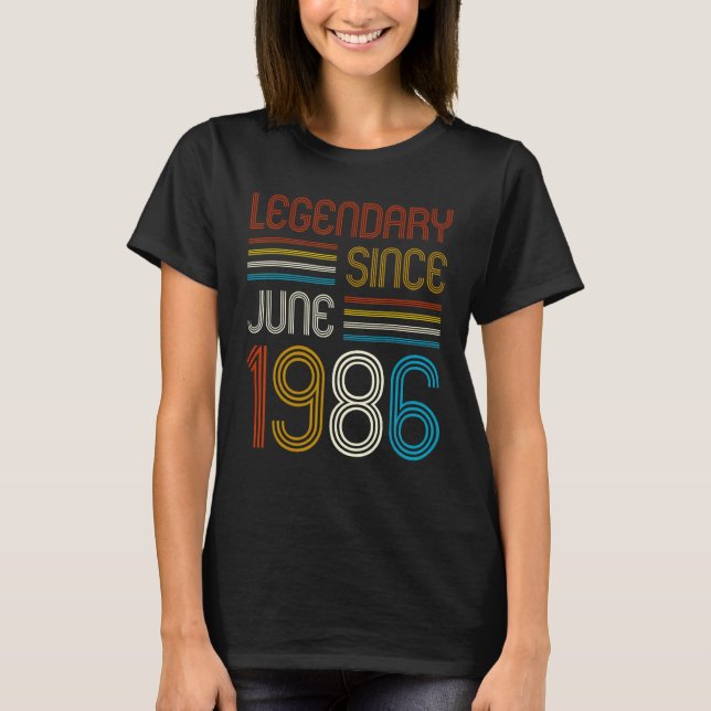 Camiseta Hombres de edad de 37 años Leyenda de 37 años desd (Anverso)
