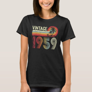 Camiseta Hombres de edad de 64 años Vintage 1959 Retro 64th