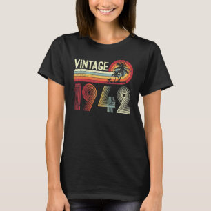Camiseta Hombres de edad de 81 años Vintage 1942 Nacimiento