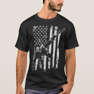 Camiseta Hombres de EEUU Molestos Con La Bandera Estadounid