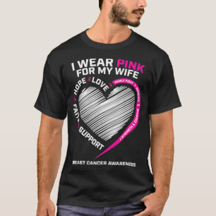 Camiseta Hombres De Esposo Que Uso De Rosa Para Mi Esposa C