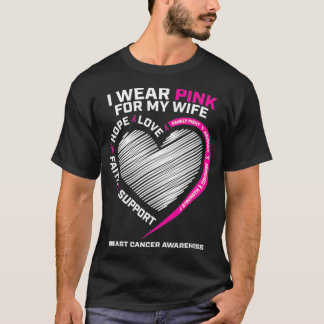Camiseta Hombres De Esposo Que Uso De Rosa Para Mi Esposa C