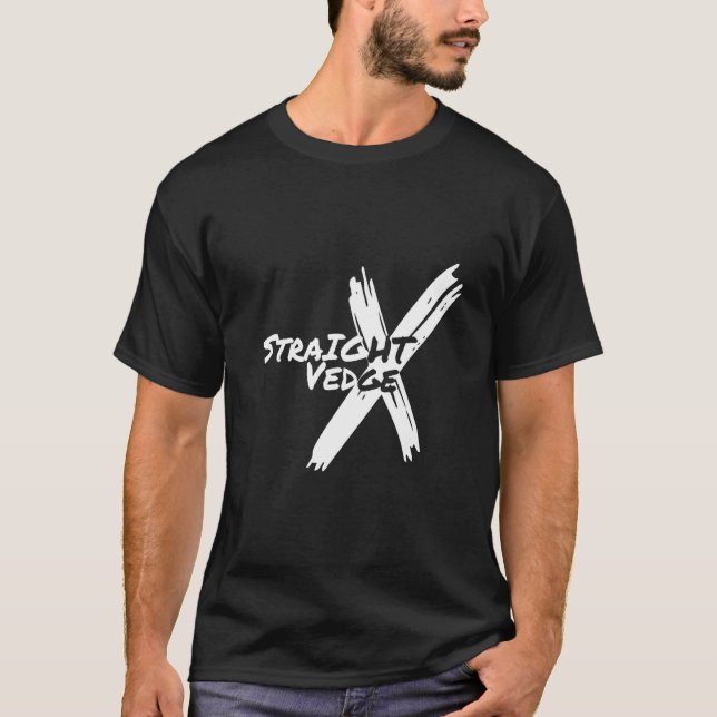 Camiseta Hombres de estilo con molestias veganas rectas (Anverso)