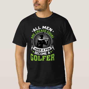 Camiseta Hombres de Golf Creados Igual Divertidos Cantantes