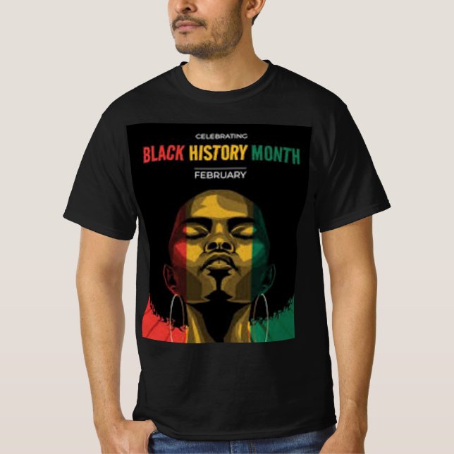 Camiseta Hombres de historia negra (Anverso)
