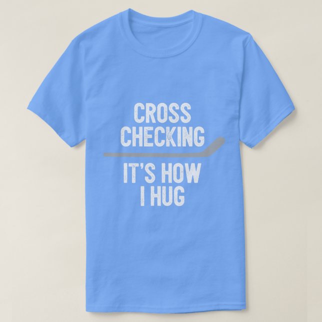 Camiseta Hombres de hockey Mujeres cruzando la verificación (Diseño del anverso)