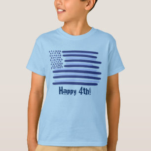 Camiseta Hombres de la bandera azul del personalizable de E