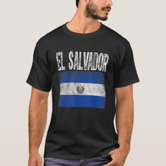 Camiseta Hombres de la bandera de El Salvador con problemas