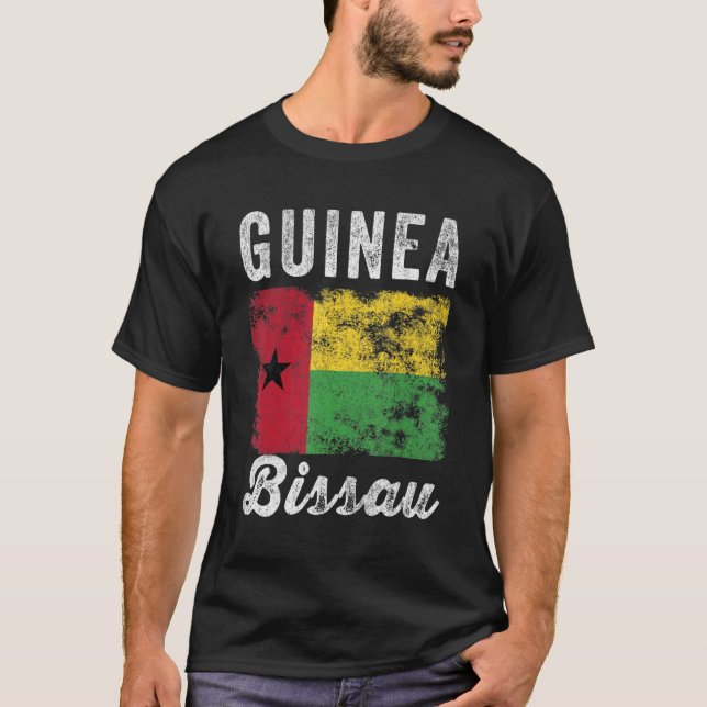 Camiseta Hombres de la bandera de Guinea Bissau Mujeres Bis (Anverso)