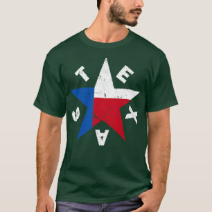 Camiseta Hombres de la Bandera de Texas Orgullo Vintage