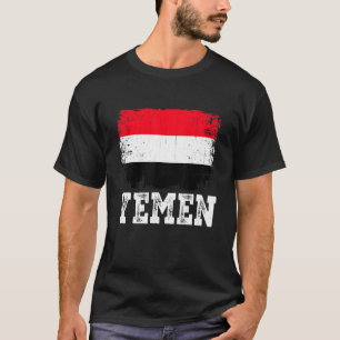 Camiseta Hombres de la bandera de Yemen con problemas Hombr
