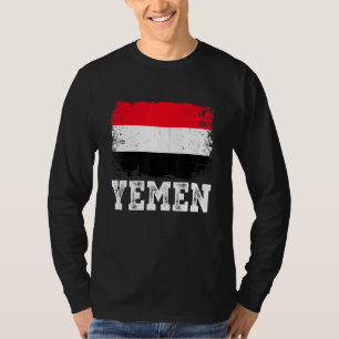 Camiseta Hombres de la bandera de Yemen con problemas Hombr