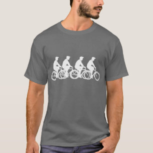 Camiseta Hombres de la bicicleta del vintage del diseñador