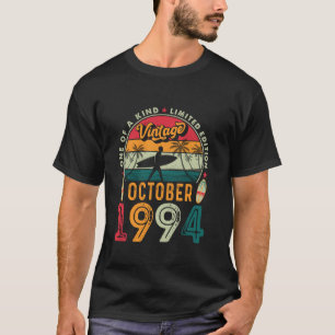 Camiseta Hombres de la época Regalo de 30 años Funny Octubr