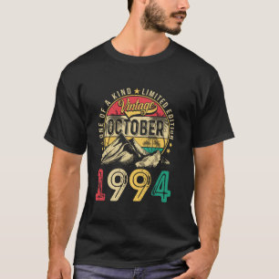 Camiseta Hombres de la época Regalo de 30 años Funny Octubr