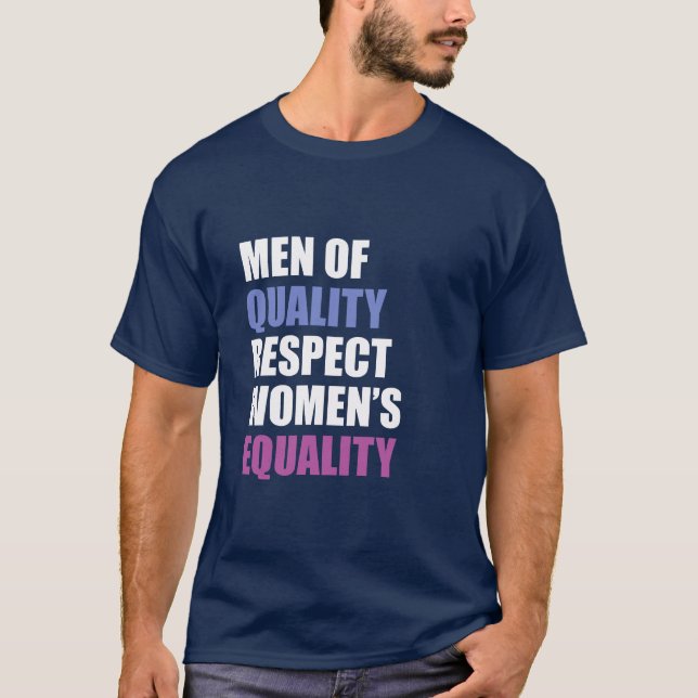 Camiseta "Hombres de la igualdad de las mujeres del (Anverso)