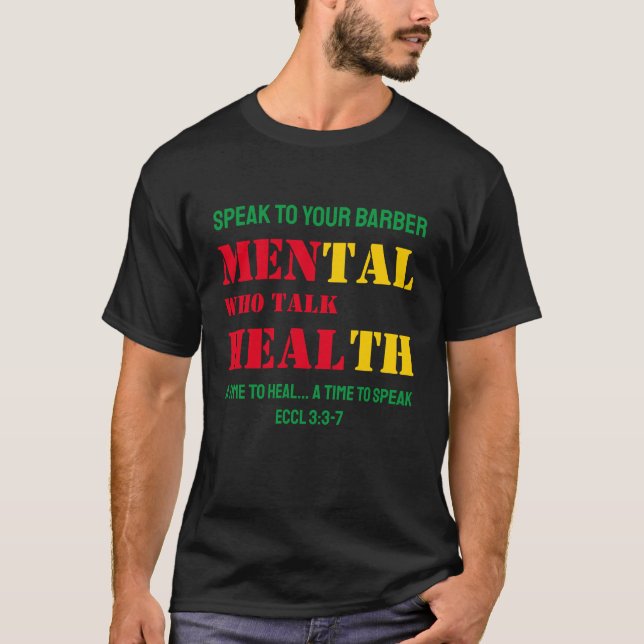 CAMISETA HOMBRES DE LA SALUD MÉDICA QUE HABLAN DE HELAR (Anverso)