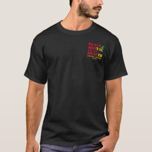 Camiseta HOMBRES DE LA SALUD Mental Negra QUE HABLAN DE SAL