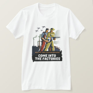 Camiseta Hombres de los Estados Unidos, poster de la Segund