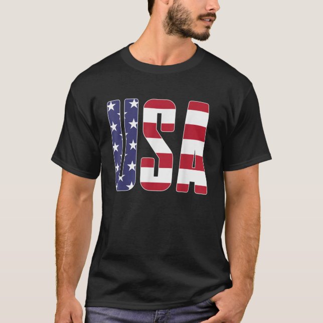 Camiseta Hombres de moda de la cadera de EE.UU. Independenc (Anverso)