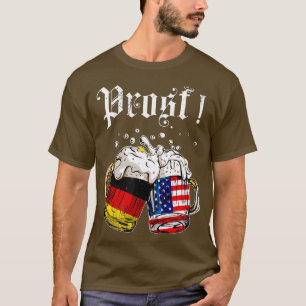 Camiseta Hombres de Oktoberfest Bandera Alemana Americana