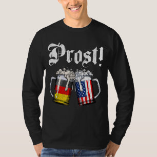 Camiseta Hombres de Oktoberfest Bandera Alemana Estadounide