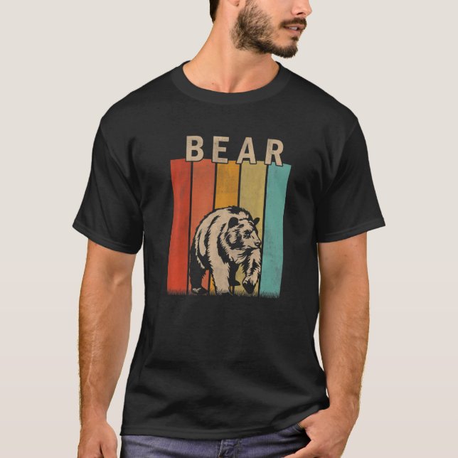 Camiseta Hombres De Oso Doloroso Mujeres Niños Cute Oso Ret (Anverso)
