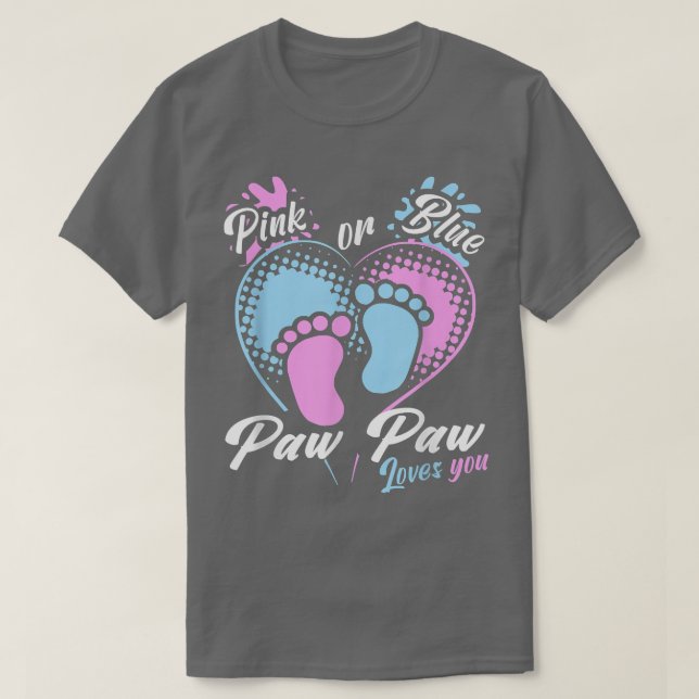Camiseta Hombres De Paw Rosa O Azul Te Ama La Revelación De (Diseño del anverso)