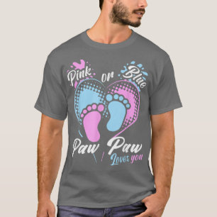 Camiseta Hombres De Paw Rosa O Azul Te Ama La Revelación De