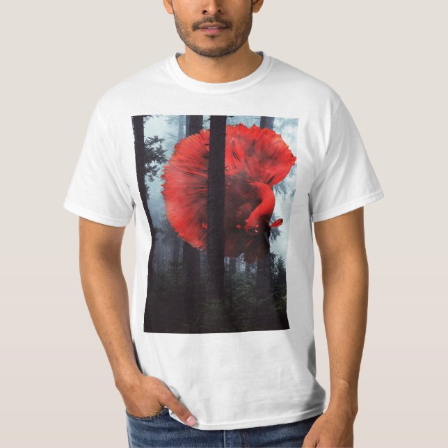 Camiseta Hombres de peces forestales (Anverso)