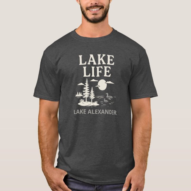 Camiseta Hombres de personalizado Lake Life (Anverso)