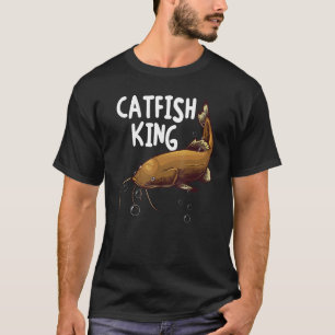 Camiseta Hombres de pesca de bagres Papá Rey de la pesca de