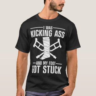 Camiseta Hombres de Piernas Rotas Mujeres Niños Ankle Knee
