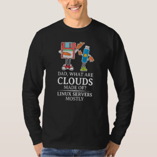 Camiseta Hombres De Qué Están Hechas Las Nubes Linux Compu