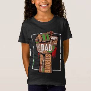 Camiseta Hombres de raza negra papá afroamericano Melanin O