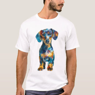 Camiseta Hombres de salchicha abstractos psicodélicos vibra