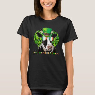 Camiseta Hombres de Santa Patrocinadora Día Vaca Bandera Ir