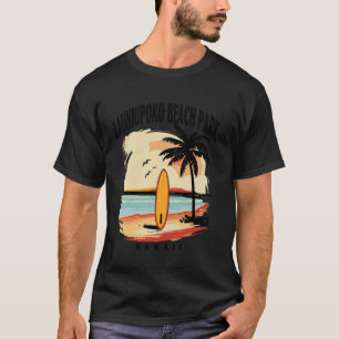 Camiseta Hombres de Surf de Hawaii en el Parque de la Playa
