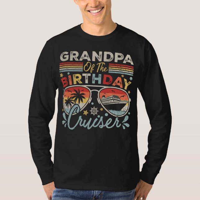 Camiseta Hombres de vacaciones de crucero por el cumpleaños (Anverso)