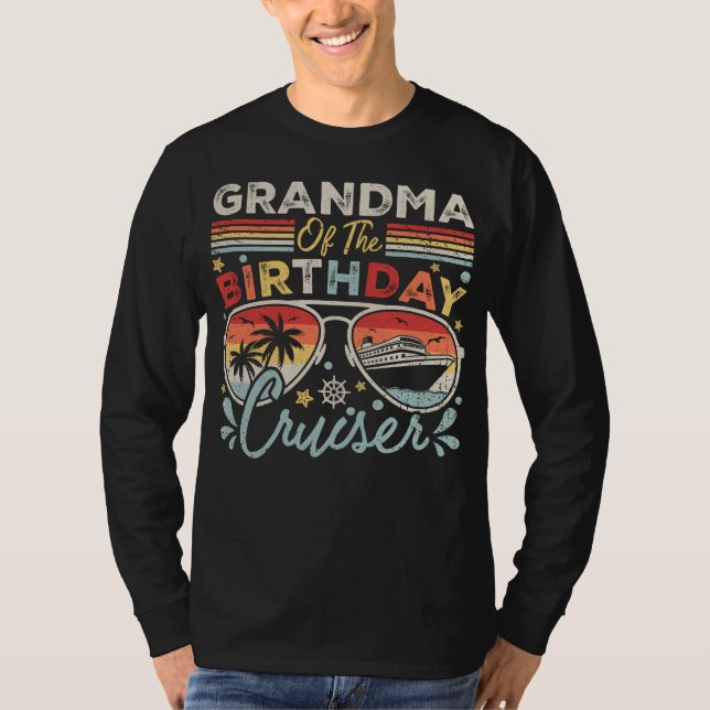 Camiseta Hombres de vacaciones en crucero por el cumpleaños (Anverso)