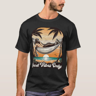 Camiseta Hombres de Vacaciones Graciosos de Retro en Playa