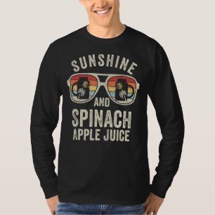 Camiseta Hombres De Verano De Apple Retro Sunshine Y Spinac